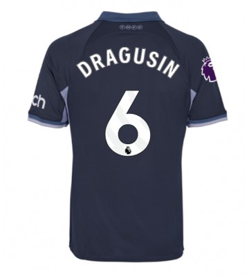 Tottenham Hotspur Radu Dragusin #6 Segunda Equipación 2023-24 Manga Corta